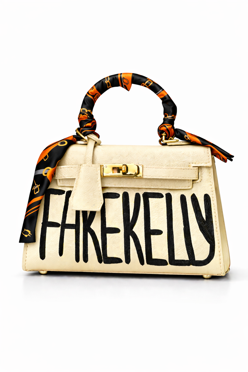 Borsa Fake Kelly Cream - Glm Couture