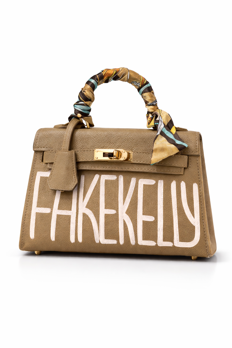 Borsa Fake Kelly Fango - Glm Couture